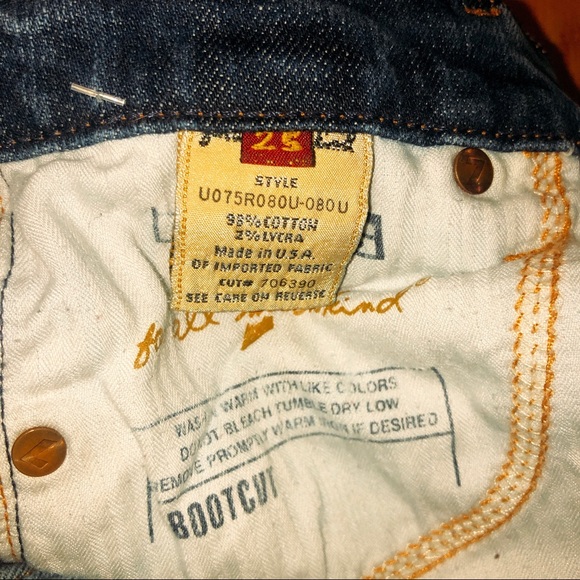 7 for all Mankind distressed bootcut sz 25 - Picture 5 of 6